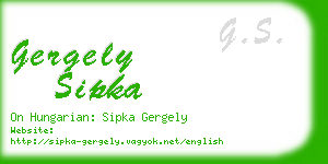 gergely sipka business card